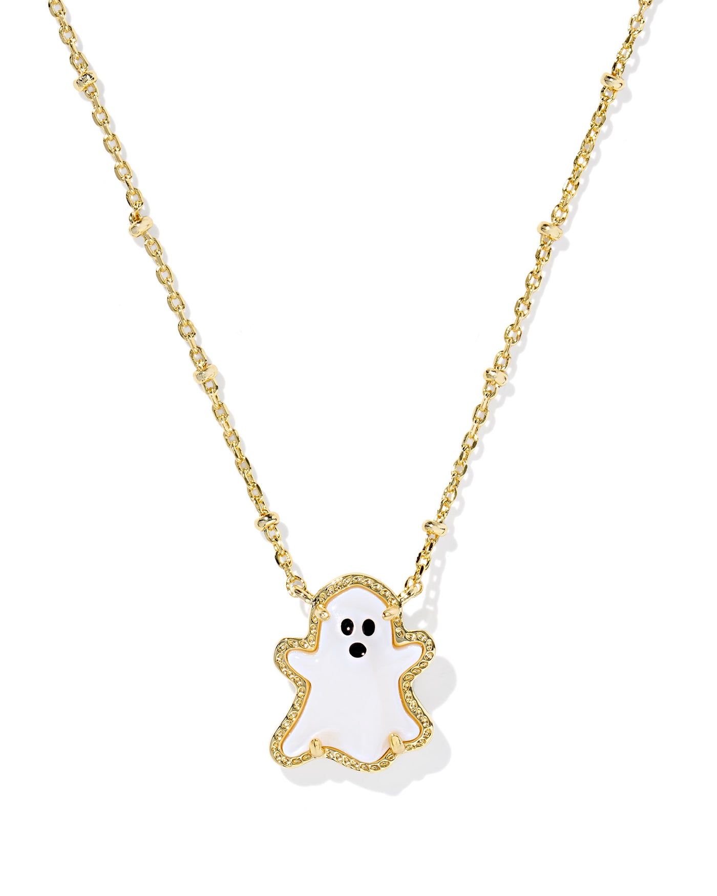 Kendra Scott Ghost Short Pendant Necklace Golde White Mother of Pearl-Necklaces-Kendra Scott-Market Street Nest, Fashionable Clothing, Shoes and Home Décor Located in Mabank, TX