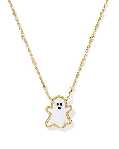 Kendra Scott Ghost Short Pendant Necklace Golde White Mother of Pearl-Necklaces-Kendra Scott-Market Street Nest, Fashionable Clothing, Shoes and Home Décor Located in Mabank, TX