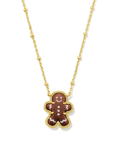 Kendra Scott Gingerbread Gold Short Pendant Necklace-Necklaces-Kendra Scott-Market Street Nest, Fashionable Clothing, Shoes and Home Décor Located in Mabank, TX