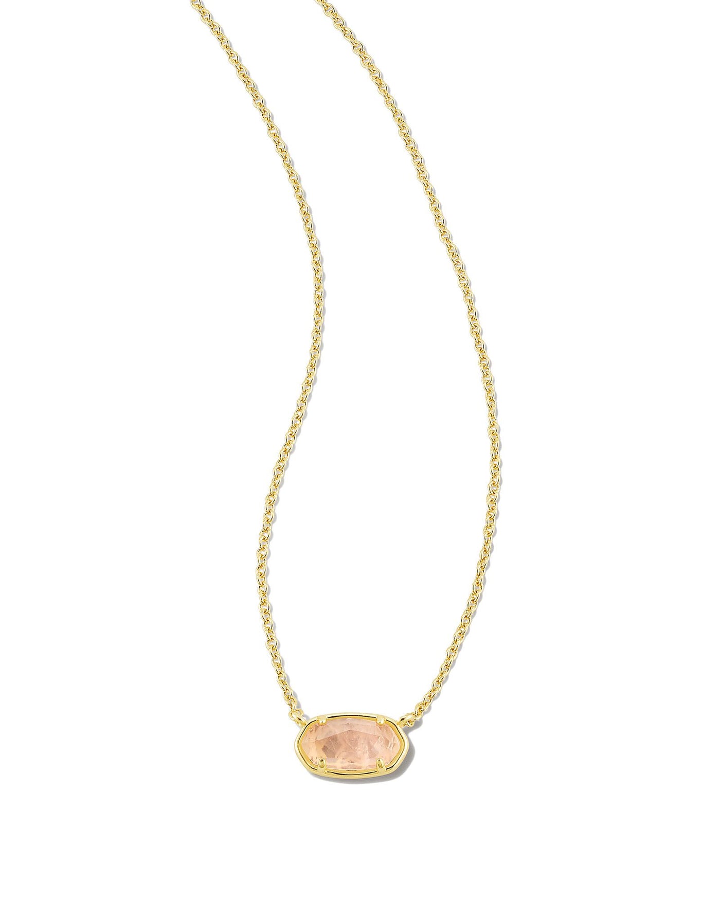 Kendra Scott Grayson Stone Pendant Gold Rose Quartz-Necklaces-Kendra Scott-Market Street Nest, Fashionable Clothing, Shoes and Home Décor Located in Mabank, TX