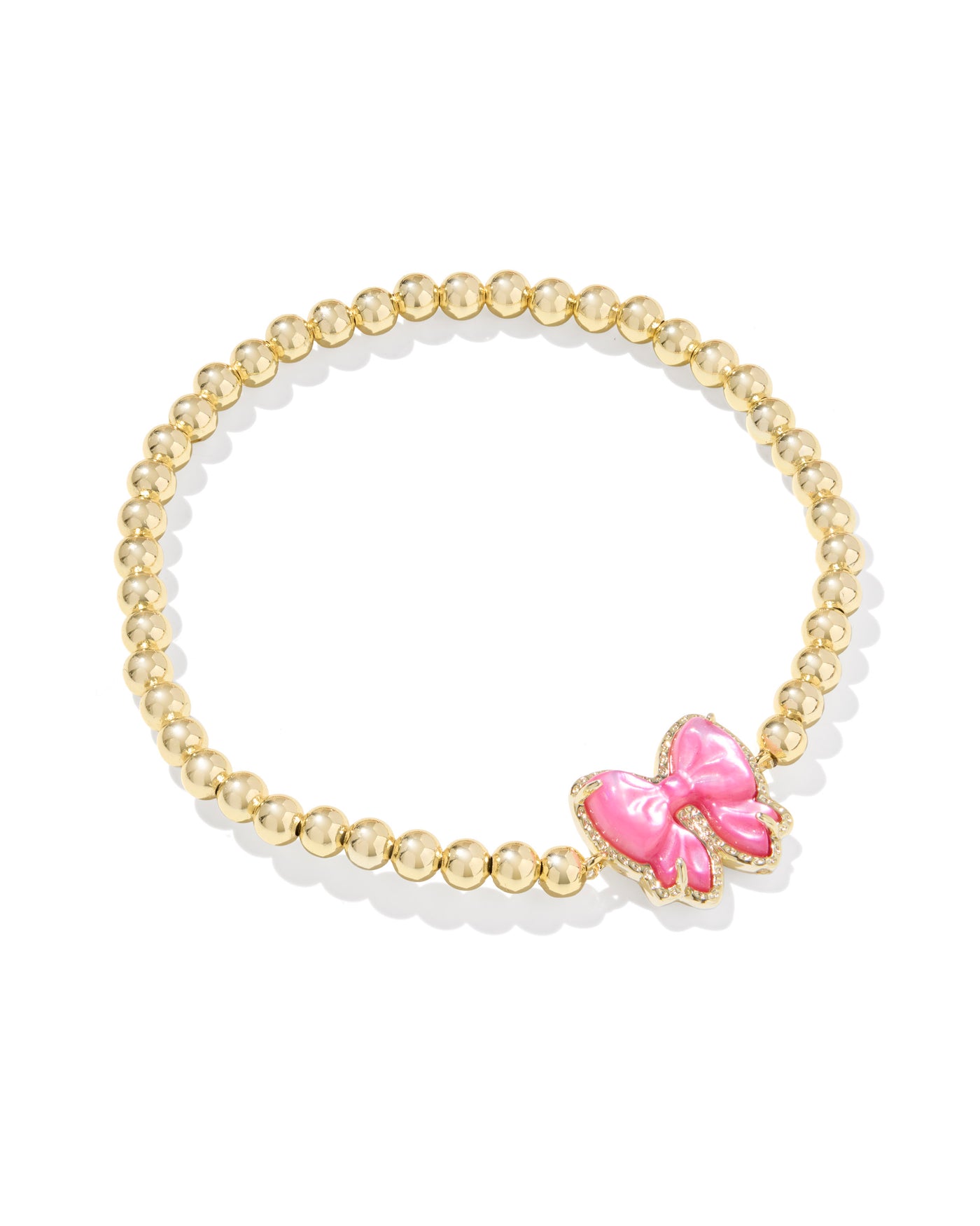 Kendra Scott Haley Bow Stretch Bracelet in Gold Rose Violet Mother of Pearl-Bracelets-Kendra Scott-Market Street Nest, Fashionable Clothing, Shoes and Home Décor Located in Mabank, TX