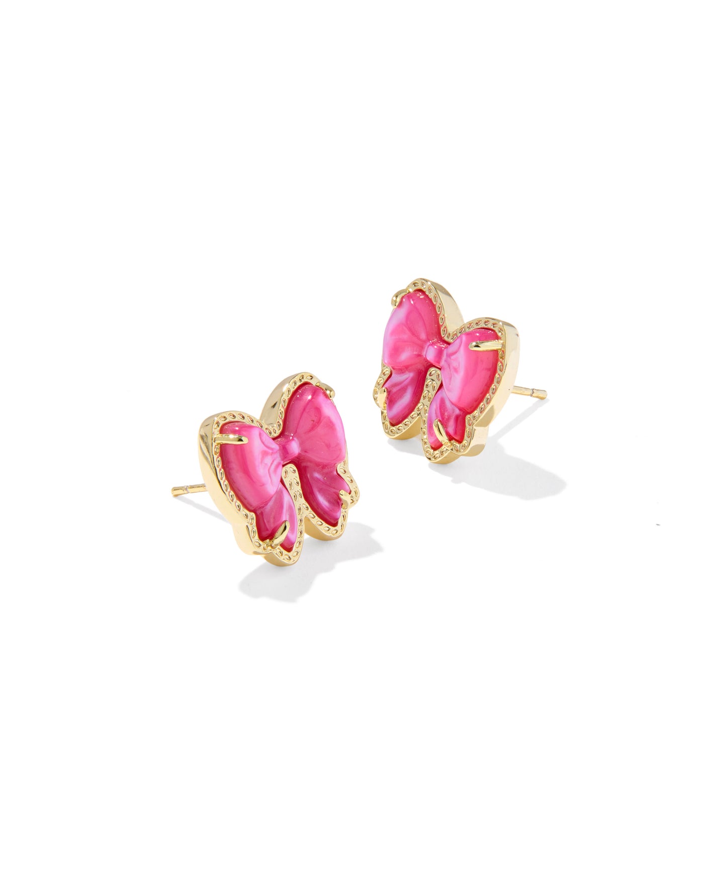 Kendra Scott Haley Bow Stud Earrings in Gold Rose Violet Mother of Pearl-Earrings-Kendra Scott-Market Street Nest, Fashionable Clothing, Shoes and Home Décor Located in Mabank, TX