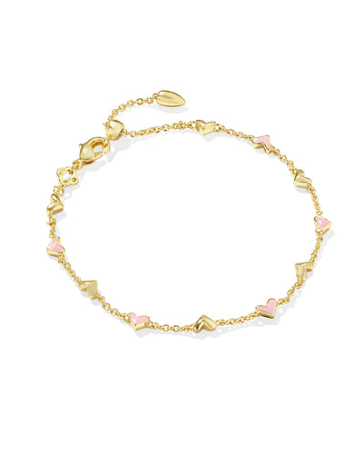 Kendra Scott Haven Heart Delicate Chain Bracelet in Gold Multi Mix-Bracelets-Kendra Scott-Market Street Nest, Fashionable Clothing, Shoes and Home Décor Located in Mabank, TX