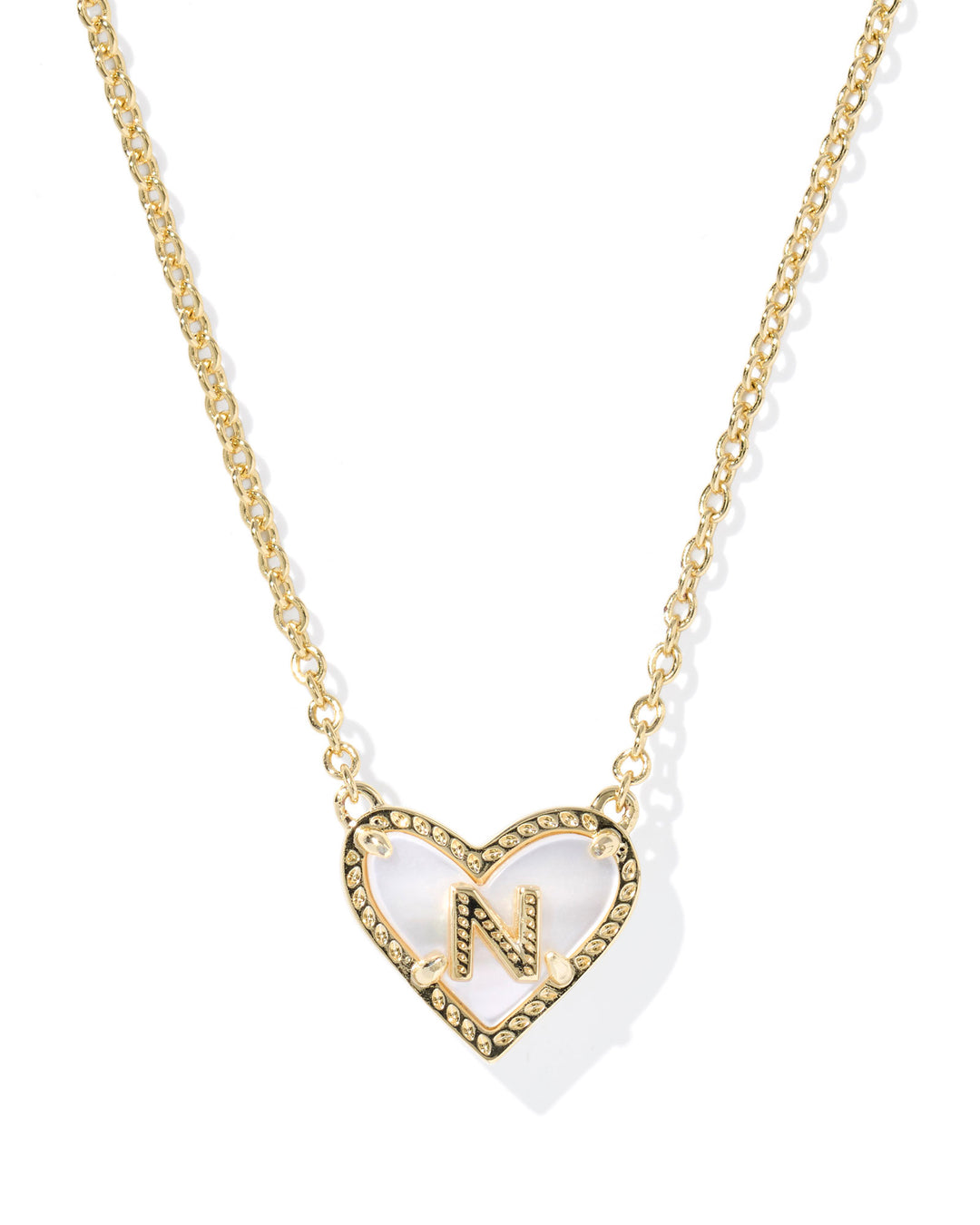 Kendra Scott Heart Letter Short Pendant Necklace-Necklaces-Kendra Scott-Market Street Nest, Fashionable Clothing, Shoes and Home Décor Located in Mabank, TX