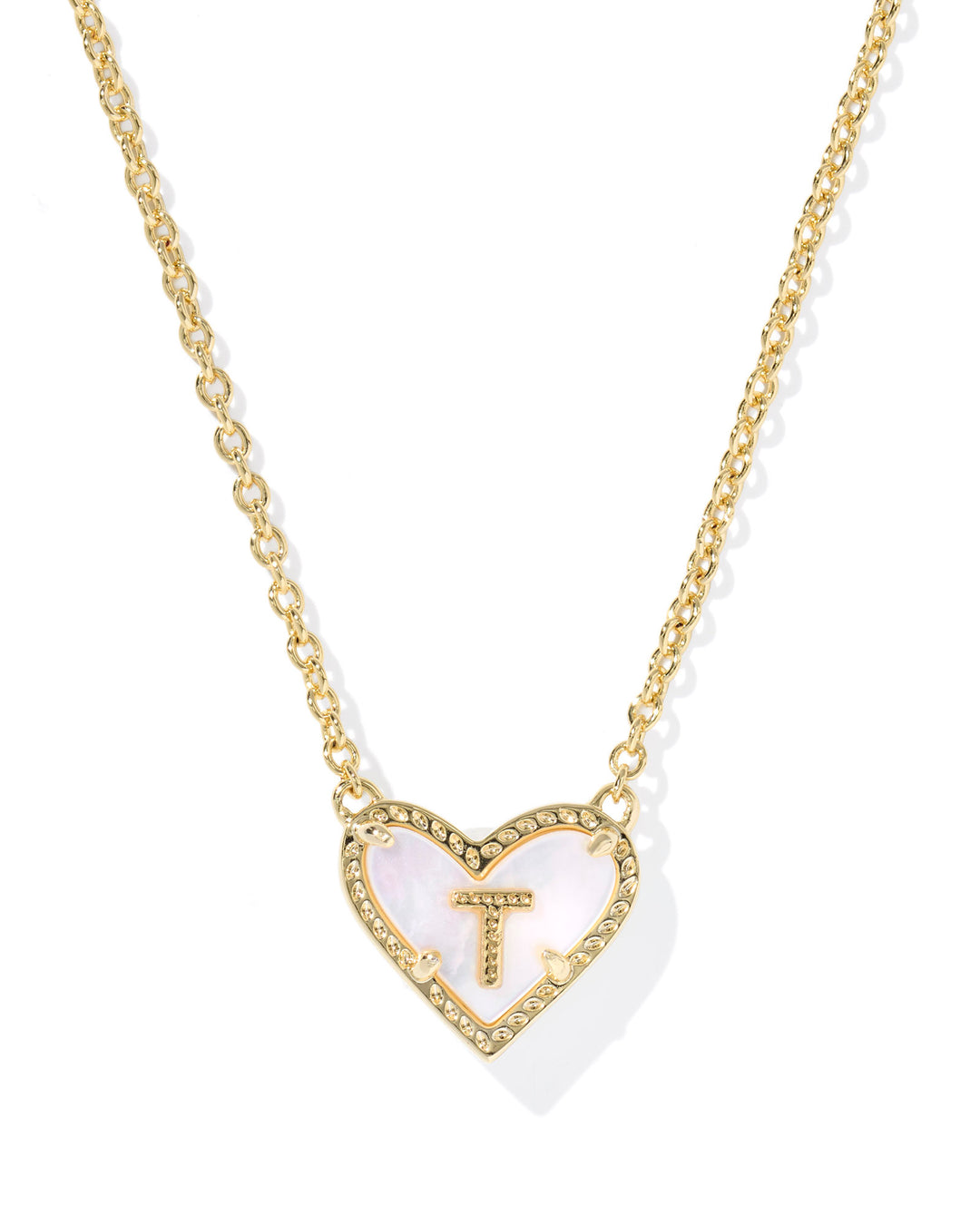 Kendra Scott Heart Letter Short Pendant Necklace-Necklaces-Kendra Scott-Market Street Nest, Fashionable Clothing, Shoes and Home Décor Located in Mabank, TX