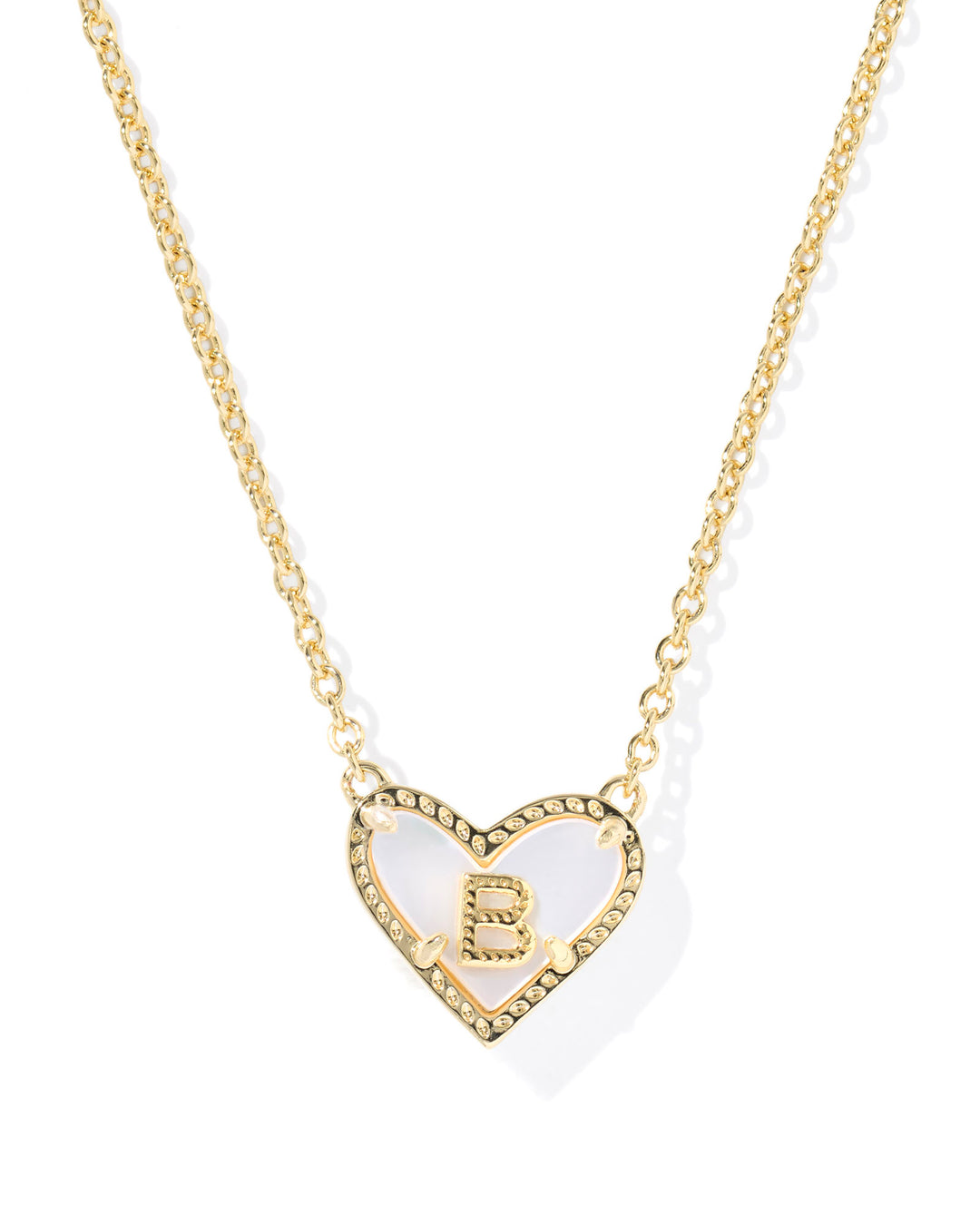Kendra Scott Heart Letter Short Pendant Necklace-Necklaces-Kendra Scott-Market Street Nest, Fashionable Clothing, Shoes and Home Décor Located in Mabank, TX