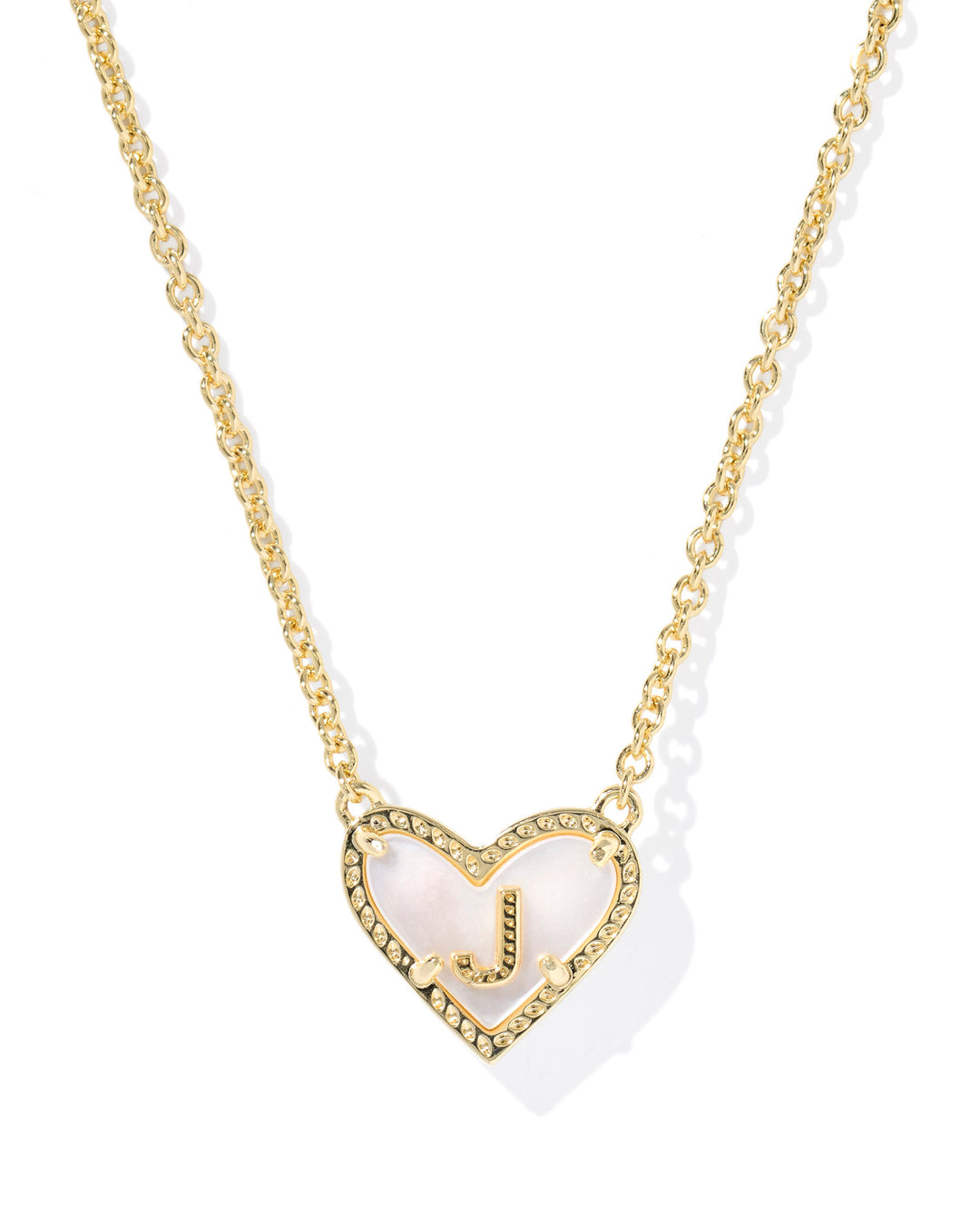Kendra Scott Heart Letter Short Pendant Necklace-Necklaces-Kendra Scott-Market Street Nest, Fashionable Clothing, Shoes and Home Décor Located in Mabank, TX