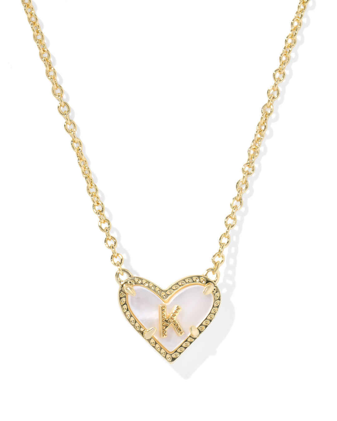 Kendra Scott Heart Letter Short Pendant Necklace-Necklaces-Kendra Scott-Market Street Nest, Fashionable Clothing, Shoes and Home Décor Located in Mabank, TX