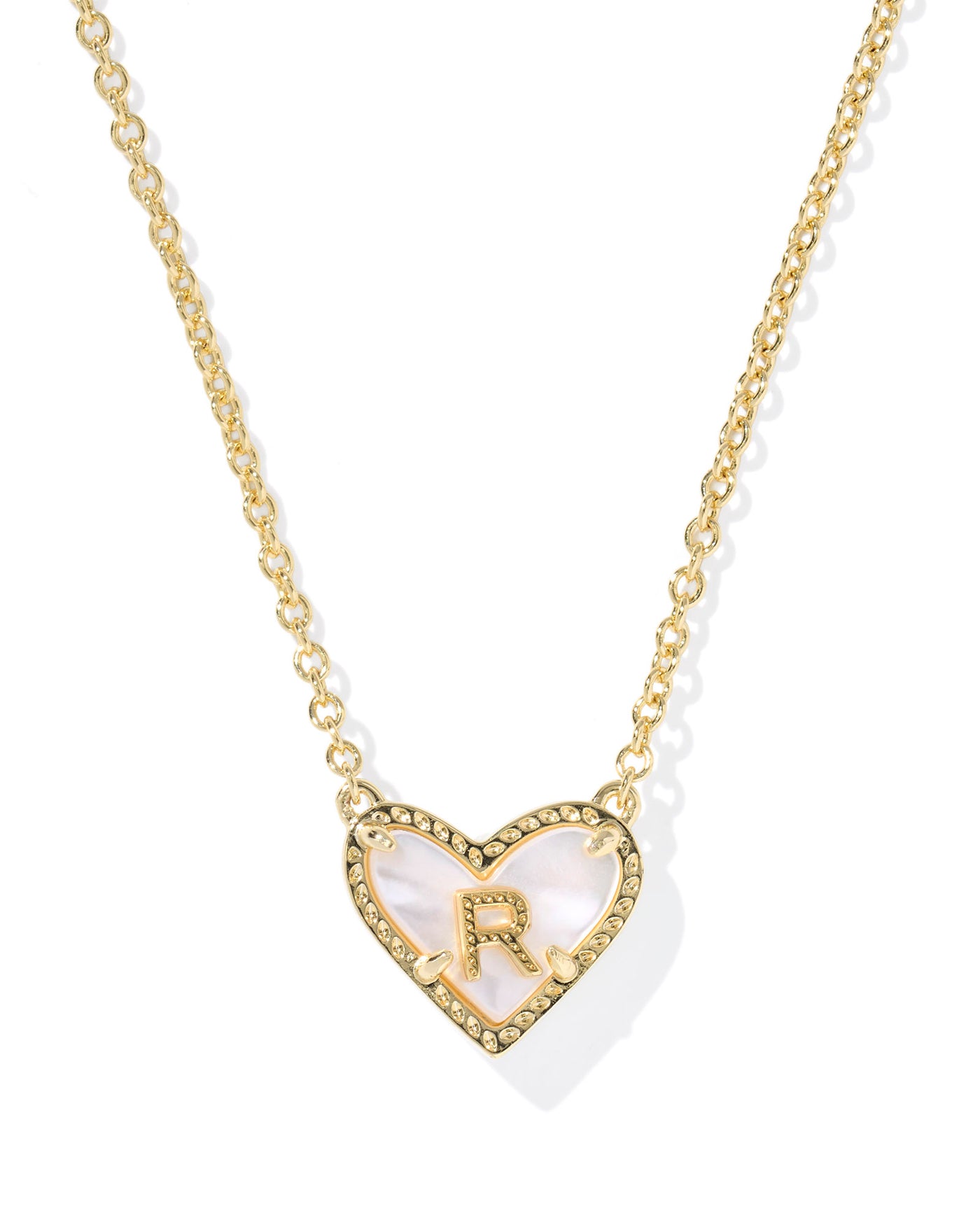 Kendra Scott Heart Letter Short Pendant Necklace-Necklaces-Kendra Scott-Market Street Nest, Fashionable Clothing, Shoes and Home Décor Located in Mabank, TX
