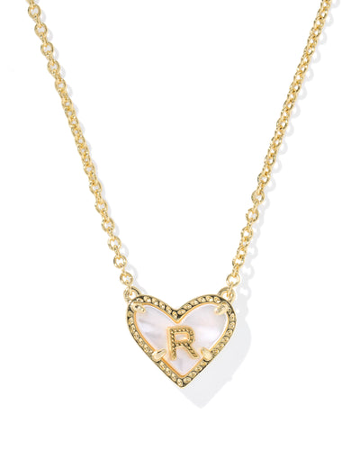 Kendra Scott Heart Letter Short Pendant Necklace-Necklaces-Kendra Scott-Market Street Nest, Fashionable Clothing, Shoes and Home Décor Located in Mabank, TX