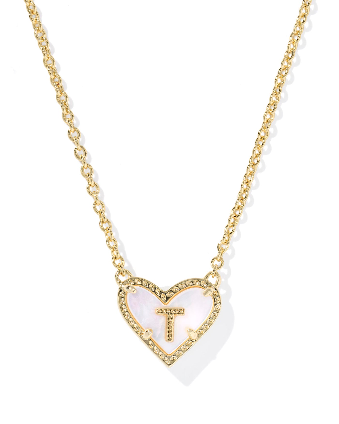 Kendra Scott Heart Letter Short Pendant Necklace-Necklaces-Kendra Scott-Market Street Nest, Fashionable Clothing, Shoes and Home Décor Located in Mabank, TX