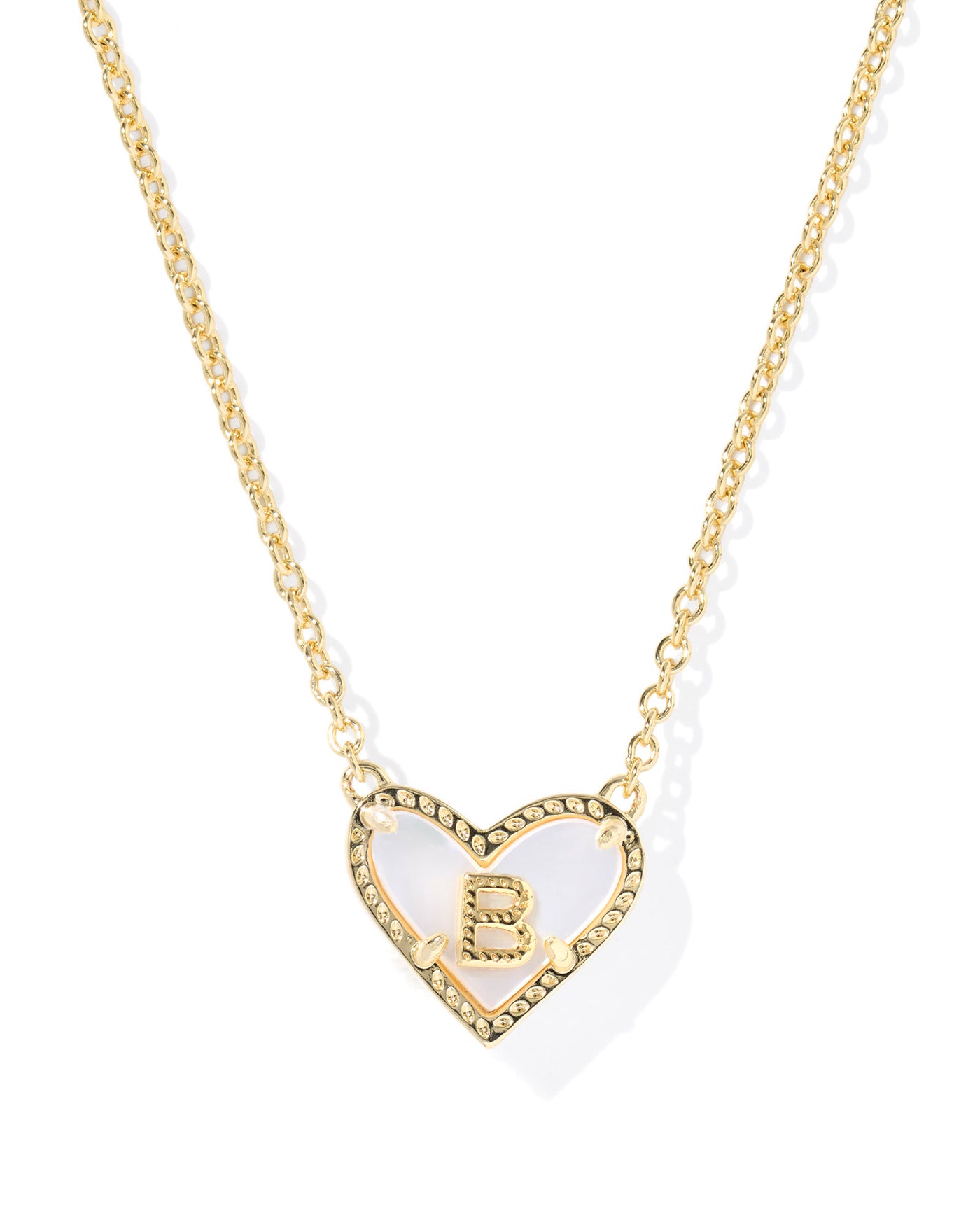 Kendra Scott Heart Letter Short Pendant Necklace-Necklaces-Kendra Scott-Market Street Nest, Fashionable Clothing, Shoes and Home Décor Located in Mabank, TX