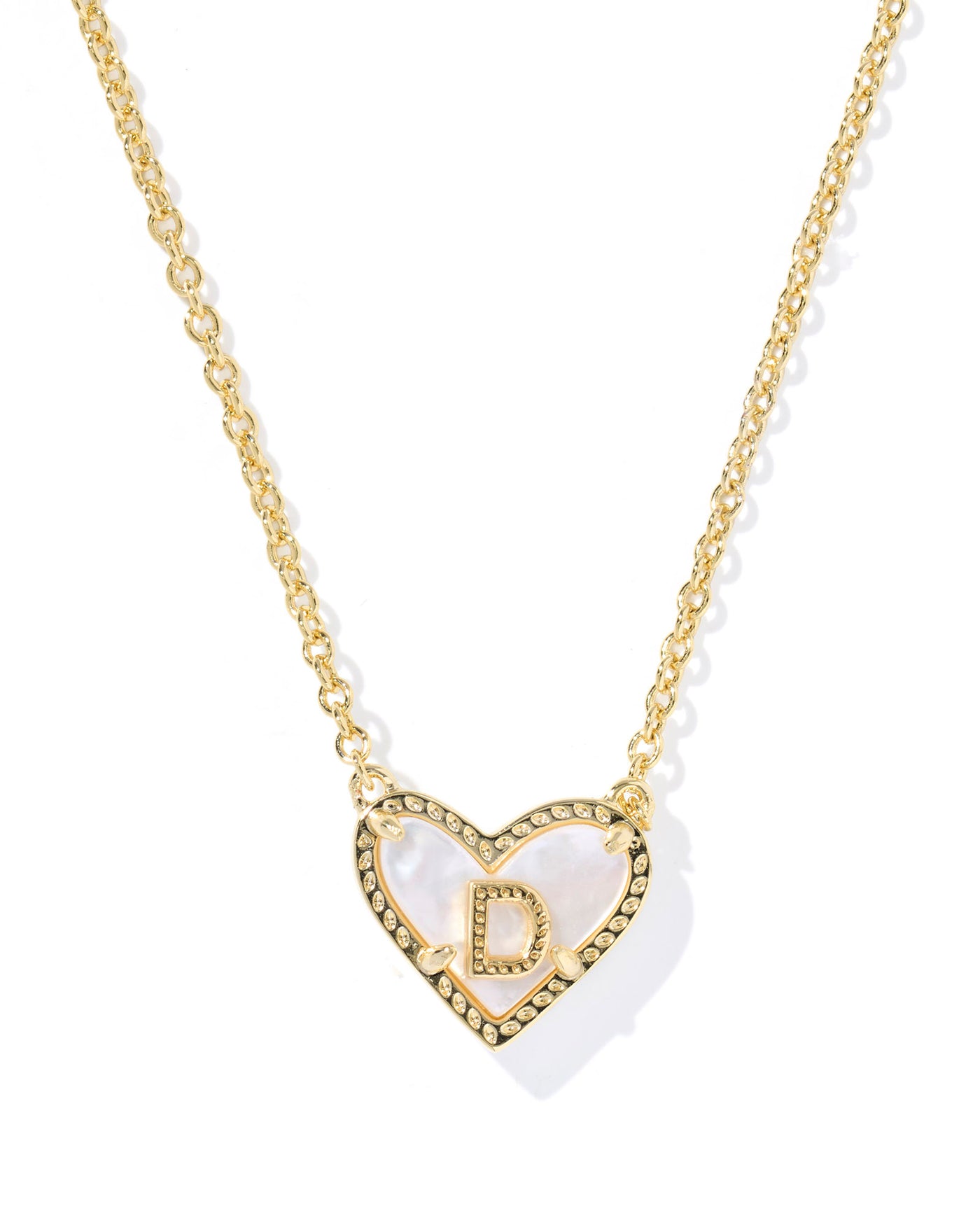 Kendra Scott Heart Letter Short Pendant Necklace-Necklaces-Kendra Scott-Market Street Nest, Fashionable Clothing, Shoes and Home Décor Located in Mabank, TX