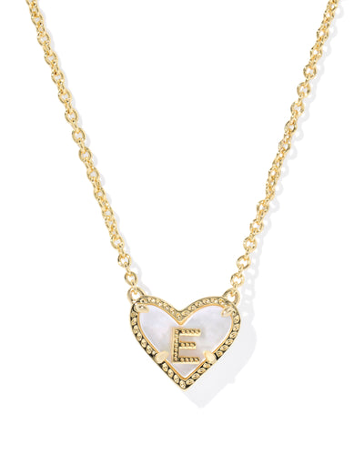 Kendra Scott Heart Letter Short Pendant Necklace-Necklaces-Kendra Scott-Market Street Nest, Fashionable Clothing, Shoes and Home Décor Located in Mabank, TX