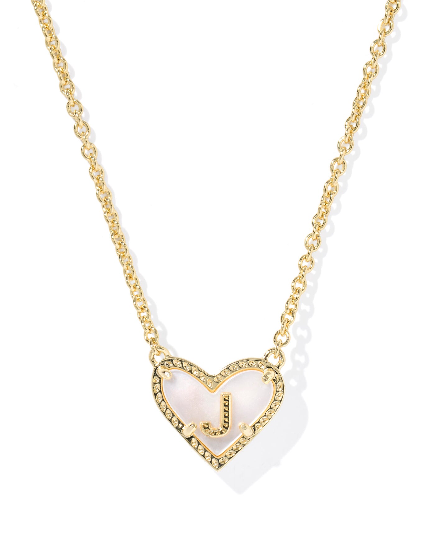 Kendra Scott Heart Letter Short Pendant Necklace-Necklaces-Kendra Scott-Market Street Nest, Fashionable Clothing, Shoes and Home Décor Located in Mabank, TX