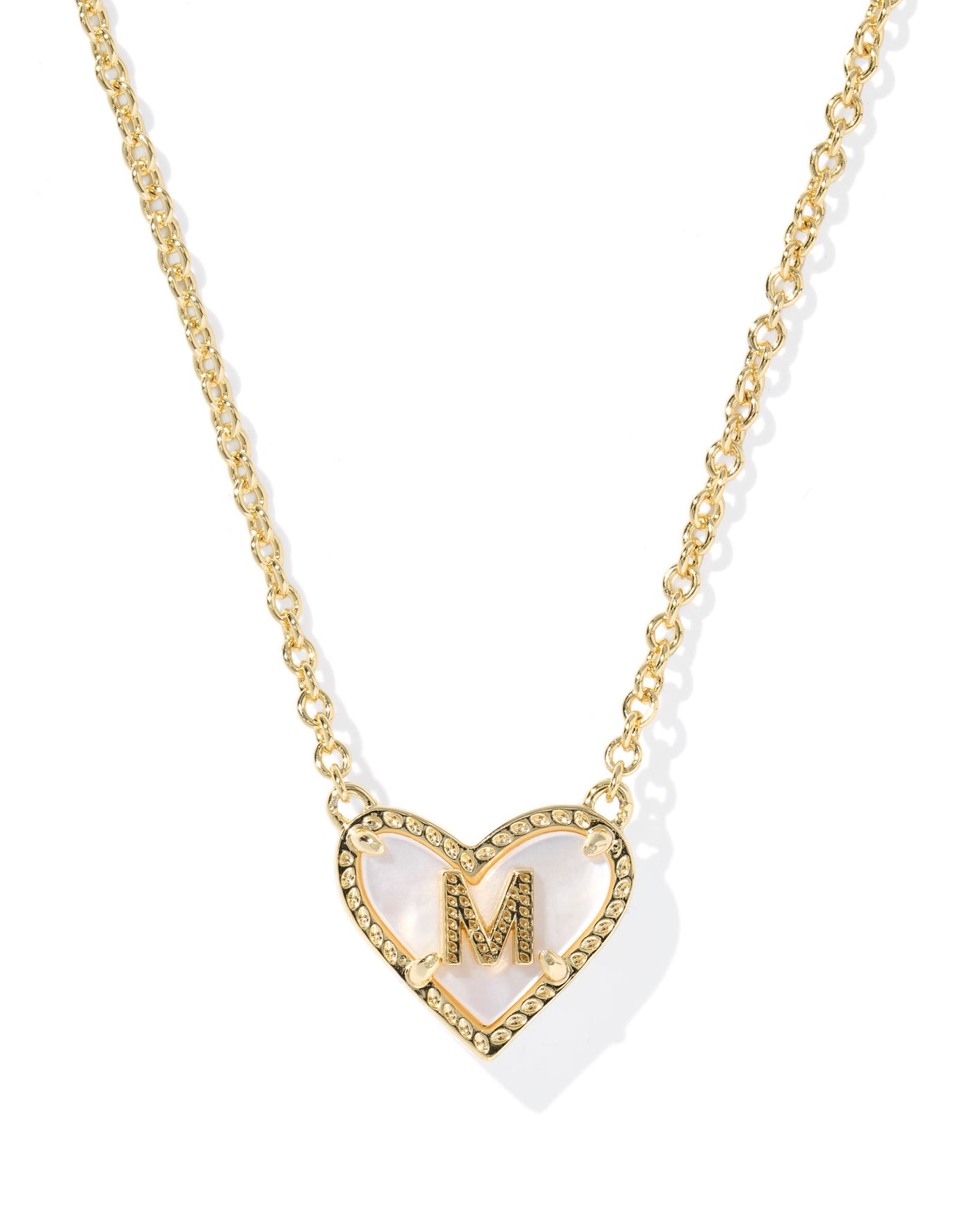 Kendra Scott Heart Letter Short Pendant Necklace-Necklaces-Kendra Scott-Market Street Nest, Fashionable Clothing, Shoes and Home Décor Located in Mabank, TX