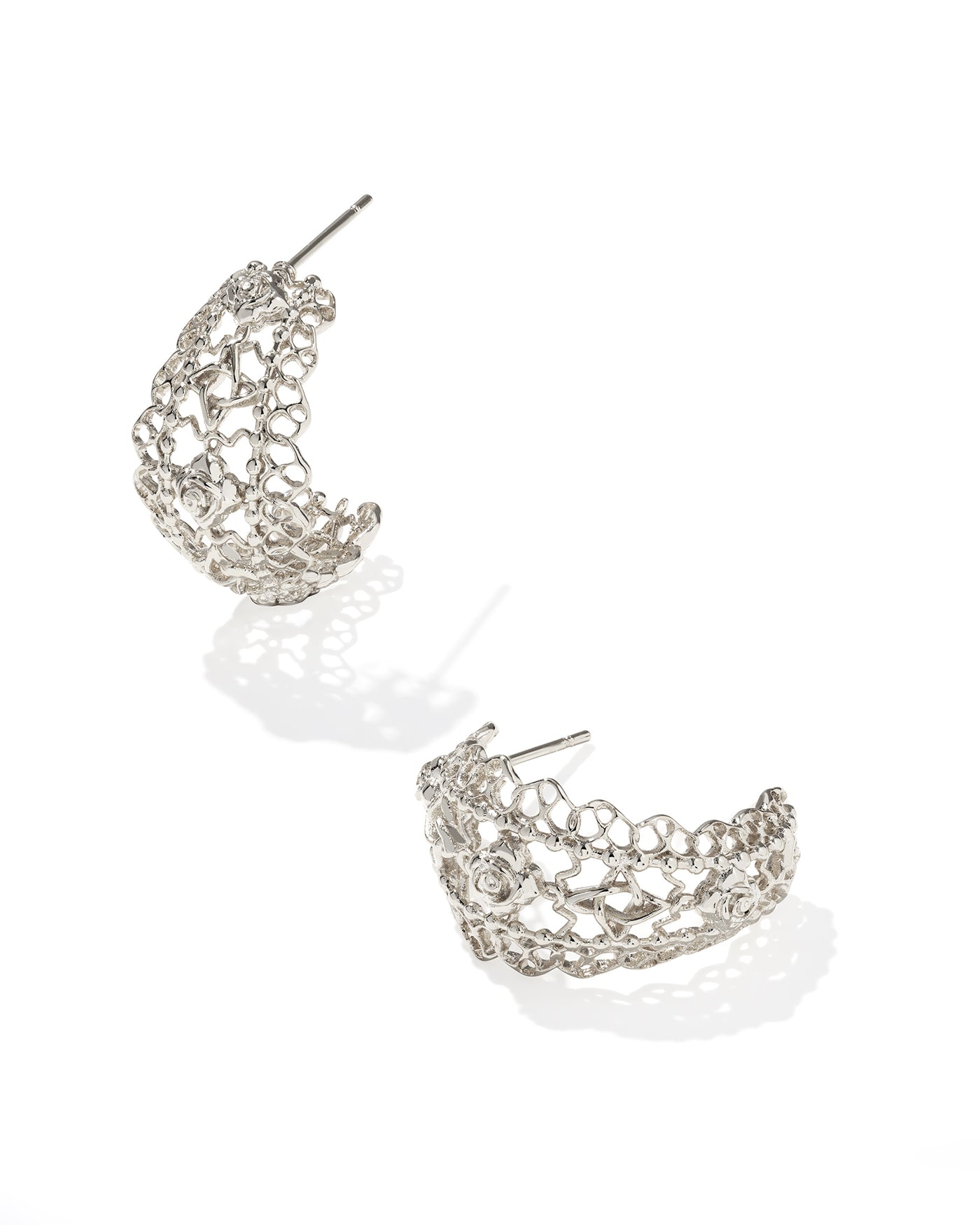 Kendra Scott Krista Lace Huggie Earrings-Earrings-Kendra Scott-Market Street Nest, Fashionable Clothing, Shoes and Home Décor Located in Mabank, TX