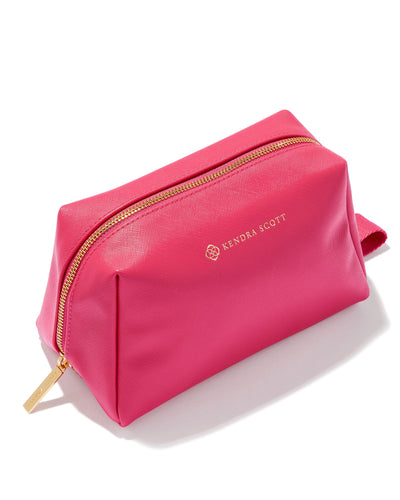 Hot Pink View. Kendra Scott Large Cosmetic Bags-Beauty & Wellness-Kendra Scott-Market Street Nest, Fashionable Clothing, Shoes and Home Décor Located in Mabank, TX