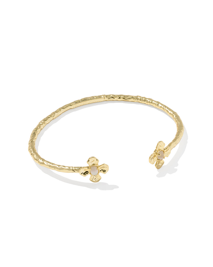 Kendra Scott Leanne Cuff Bracelet in Gold Natural Mother of Pearl-01-Jewelry-Kendra Scott-Market Street Nest, Fashionable Clothing, Shoes and Home Décor Located in Mabank, TX