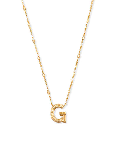 Kendra Scott Letter Pendant Necklace-Necklaces-Kendra Scott-Market Street Nest, Fashionable Clothing, Shoes and Home Décor Located in Mabank, TX