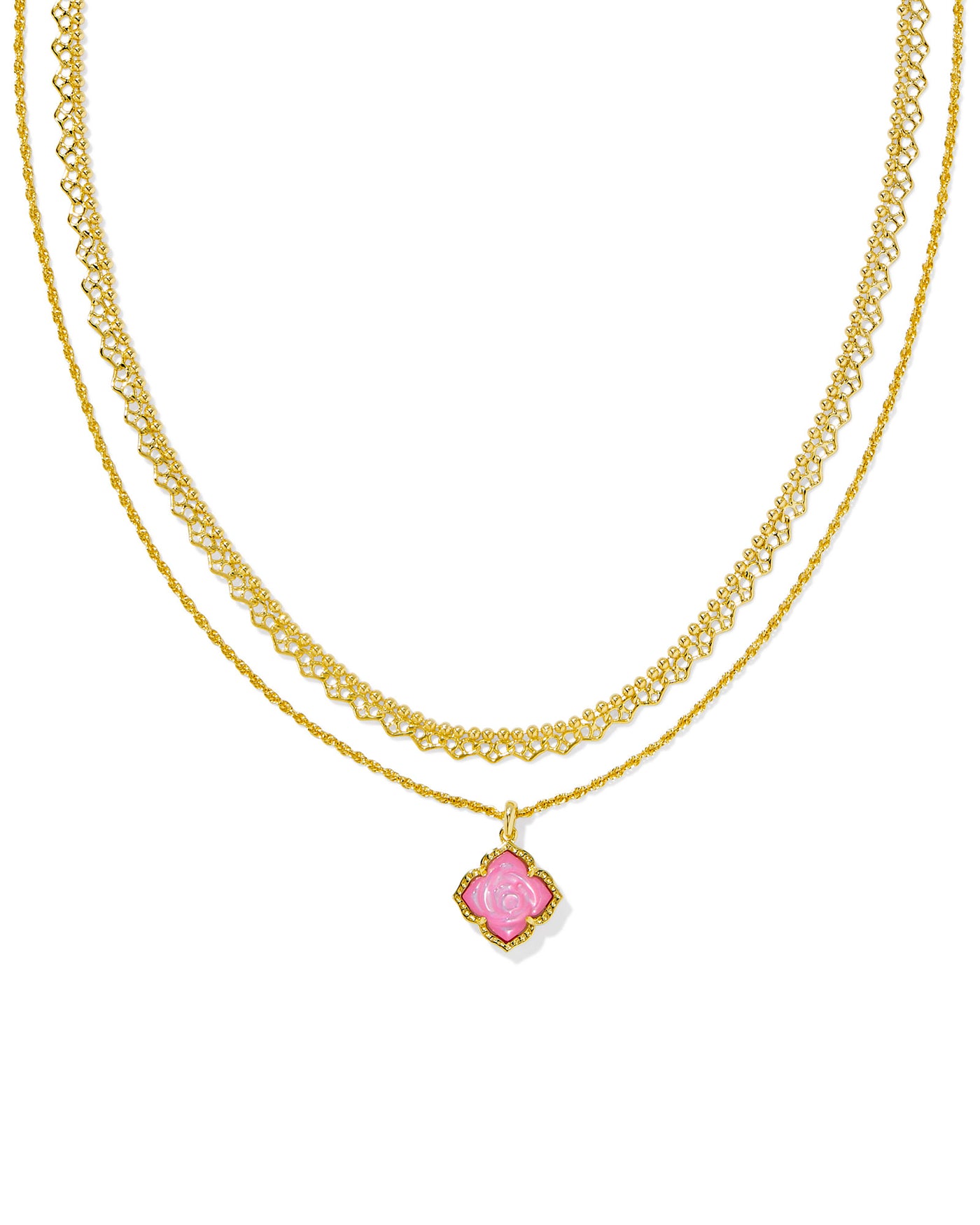 Kendra Scott Mallory Rose Multi Strand Necklace-Necklaces-Kendra Scott-Market Street Nest, Fashionable Clothing, Shoes and Home Décor Located in Mabank, TX