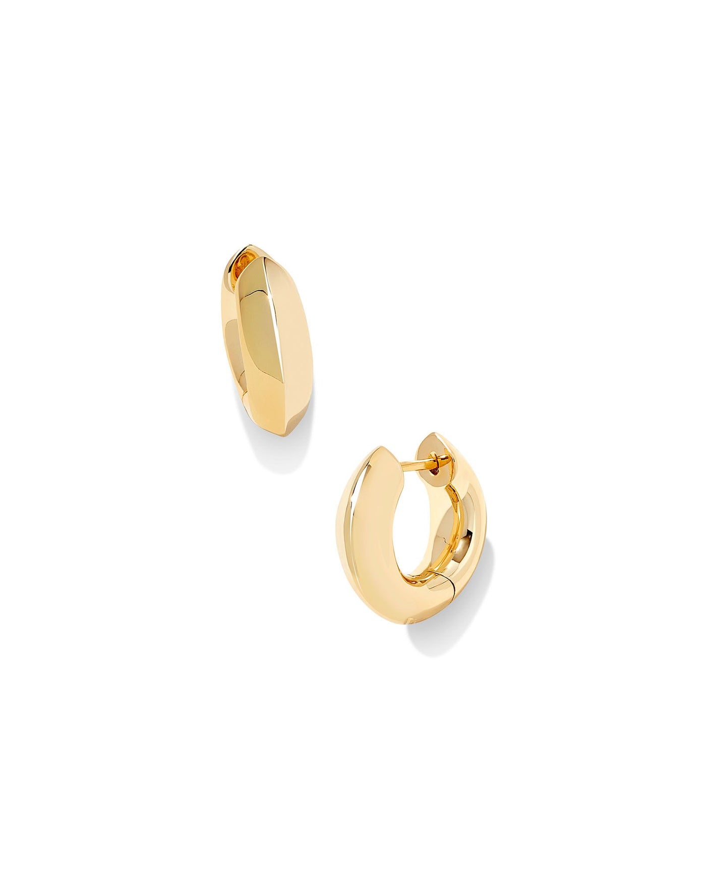 Kendra Scott Mikki Metal Huggie Earrings in Polished Gold-Earrings-Kendra Scott-Market Street Nest, Fashionable Clothing, Shoes and Home Décor Located in Mabank, TX