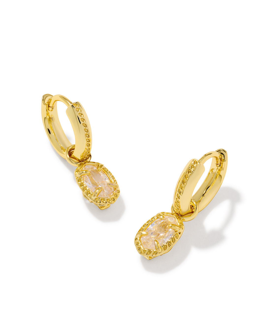 Kendra Scott Mini Ellie Luxe Gold Huggie Earrings