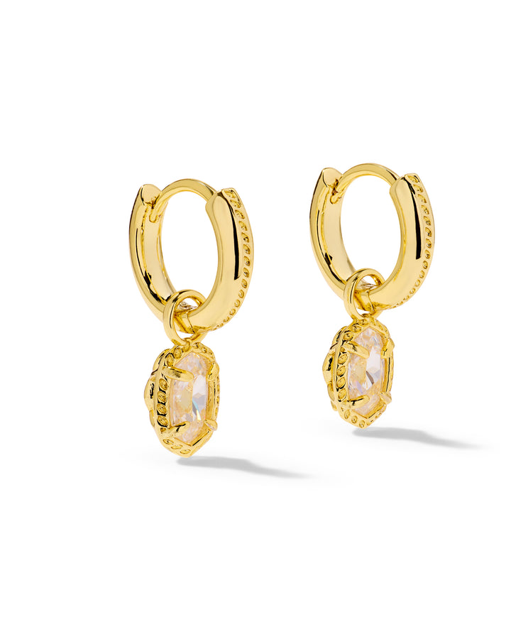 Kendra Scott Mini Ellie Luxe Gold Huggie Earrings