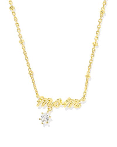 Kendra Scott Mom Crystal Short Pendant Necklace-Necklaces-Kendra Scott-Market Street Nest, Fashionable Clothing, Shoes and Home Décor Located in Mabank, TX