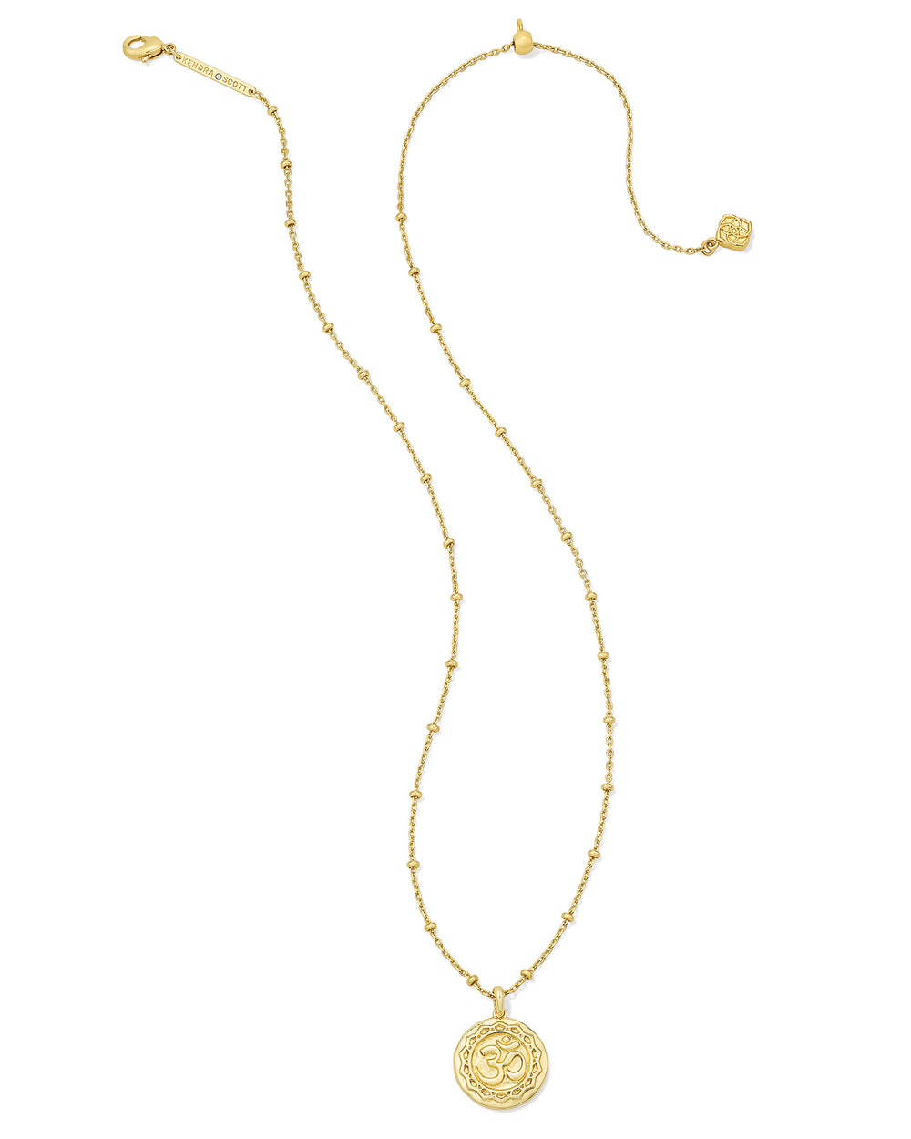 Kendra Scott OM Coin Short Pendant Necklace-01-Jewelry-Kendra Scott-Market Street Nest, Fashionable Clothing, Shoes and Home Décor Located in Mabank, TX