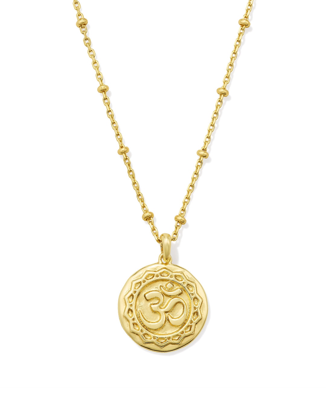 Kendra Scott OM Coin Short Pendant Necklace-01-Jewelry-Kendra Scott-Market Street Nest, Fashionable Clothing, Shoes and Home Décor Located in Mabank, TX