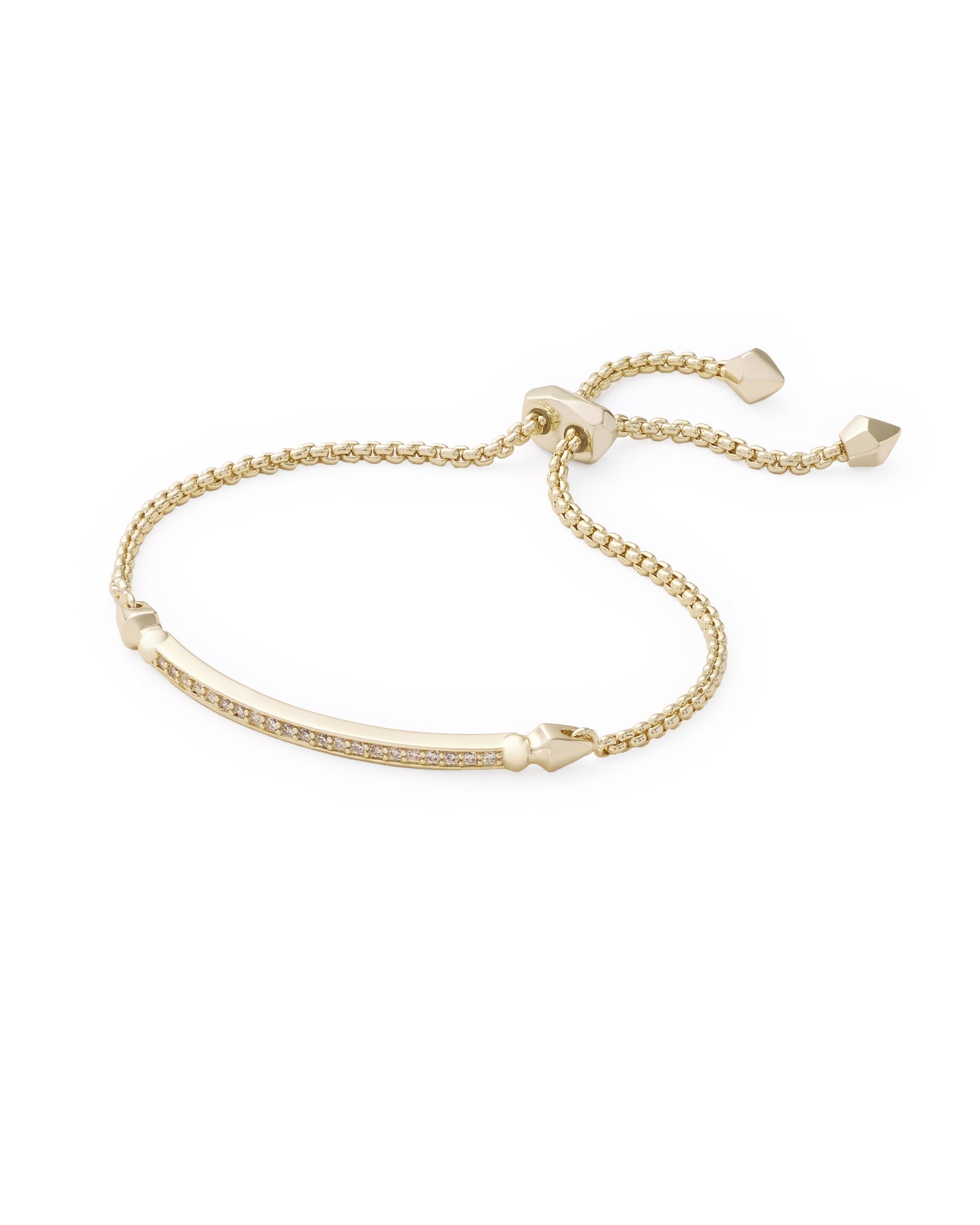 Kendra Scott Ott Bracelet Gold Metal White CZ-Bracelets-Kendra Scott-Market Street Nest, Fashionable Clothing, Shoes and Home Décor Located in Mabank, TX
