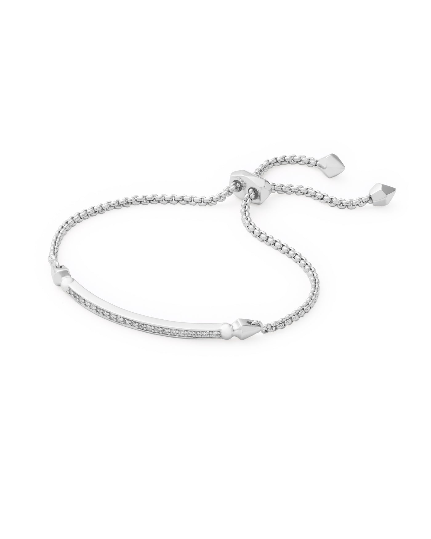 Kendra Scott Ott Bracelet Silver Metal White CZ-Bracelets-Kendra Scott-Market Street Nest, Fashionable Clothing, Shoes and Home Décor Located in Mabank, TX