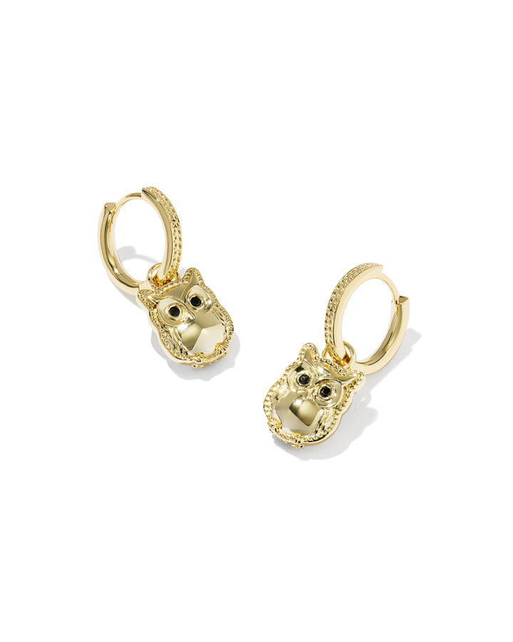 Kendra Scott Owl Huggie Earrings-01-Jewelry-Kendra Scott-Market Street Nest, Fashionable Clothing, Shoes and Home Décor Located in Mabank, TX
