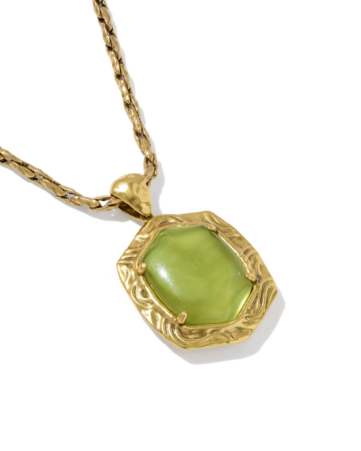 Kendra Scott Tiger Striped Daphne Small Long Pendant Necklace