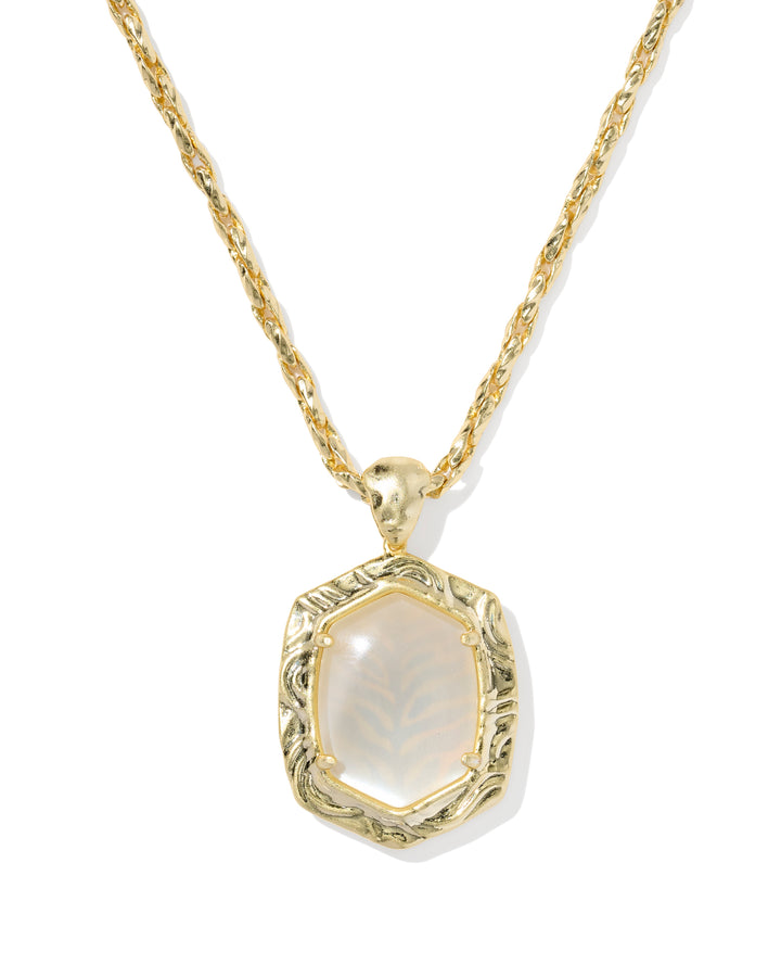 Kendra Scott Tiger Striped Daphne Small Long Pendant Necklace