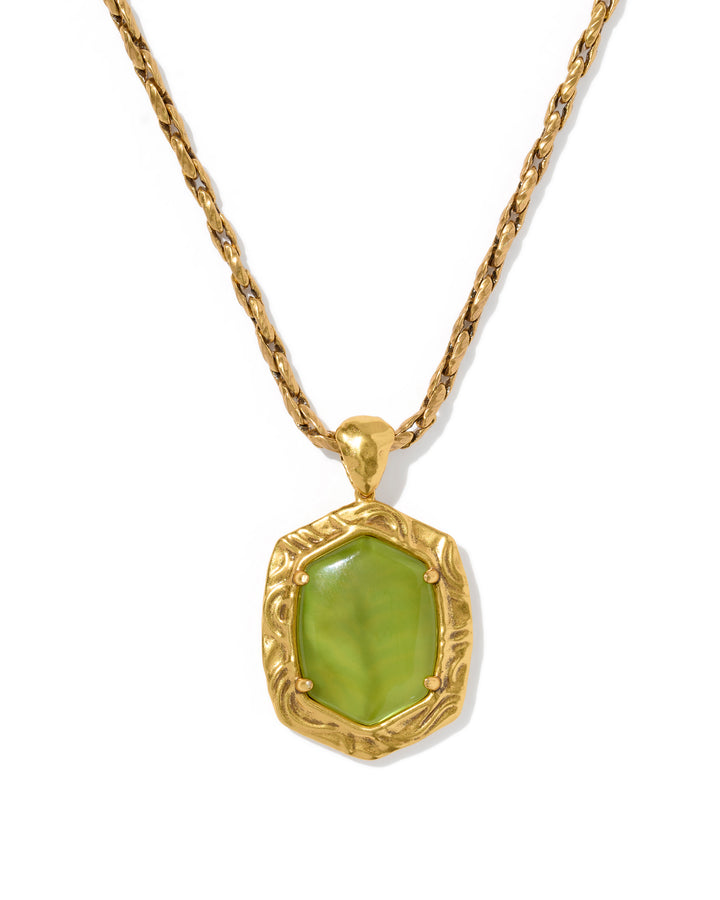 Kendra Scott Tiger Striped Daphne Small Long Pendant Necklace