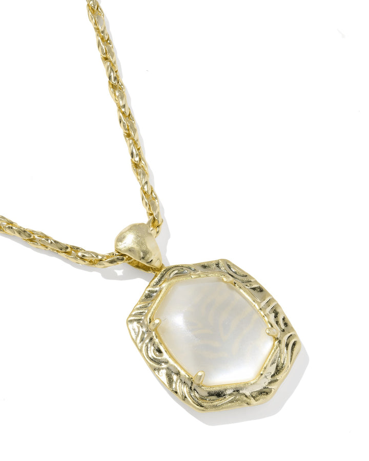 Kendra Scott Tiger Striped Daphne Small Long Pendant Necklace