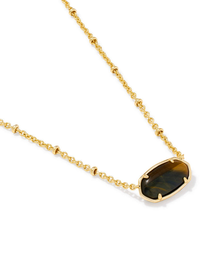 Kendra Scott Tiger Striped Elisa Short Pendant Necklace-01-Jewelry-Kendra Scott-Market Street Nest, Fashionable Clothing, Shoes and Home Décor Located in Mabank, TX