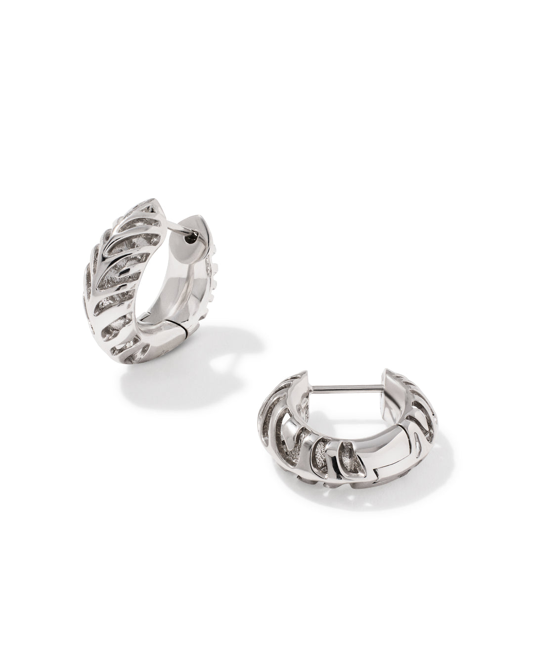 Kendra Scott Tiger Striped Mikki Huggie Earrings-01-Jewelry-Kendra Scott-Market Street Nest, Fashionable Clothing, Shoes and Home Décor Located in Mabank, TX