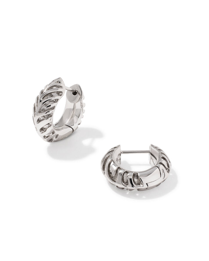 Kendra Scott Tiger Striped Mikki Huggie Earrings-01-Jewelry-Kendra Scott-Market Street Nest, Fashionable Clothing, Shoes and Home Décor Located in Mabank, TX