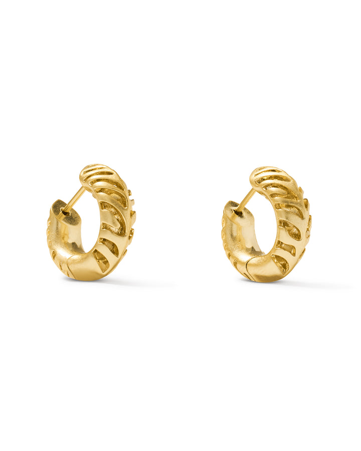 Kendra Scott Tiger Striped Mikki Huggie Earrings-01-Jewelry-Kendra Scott-Market Street Nest, Fashionable Clothing, Shoes and Home Décor Located in Mabank, TX