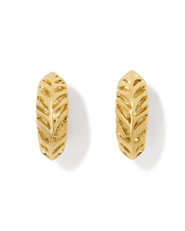 Kendra Scott Tiger Striped Mikki Huggie Earrings-01-Jewelry-Kendra Scott-Market Street Nest, Fashionable Clothing, Shoes and Home Décor Located in Mabank, TX