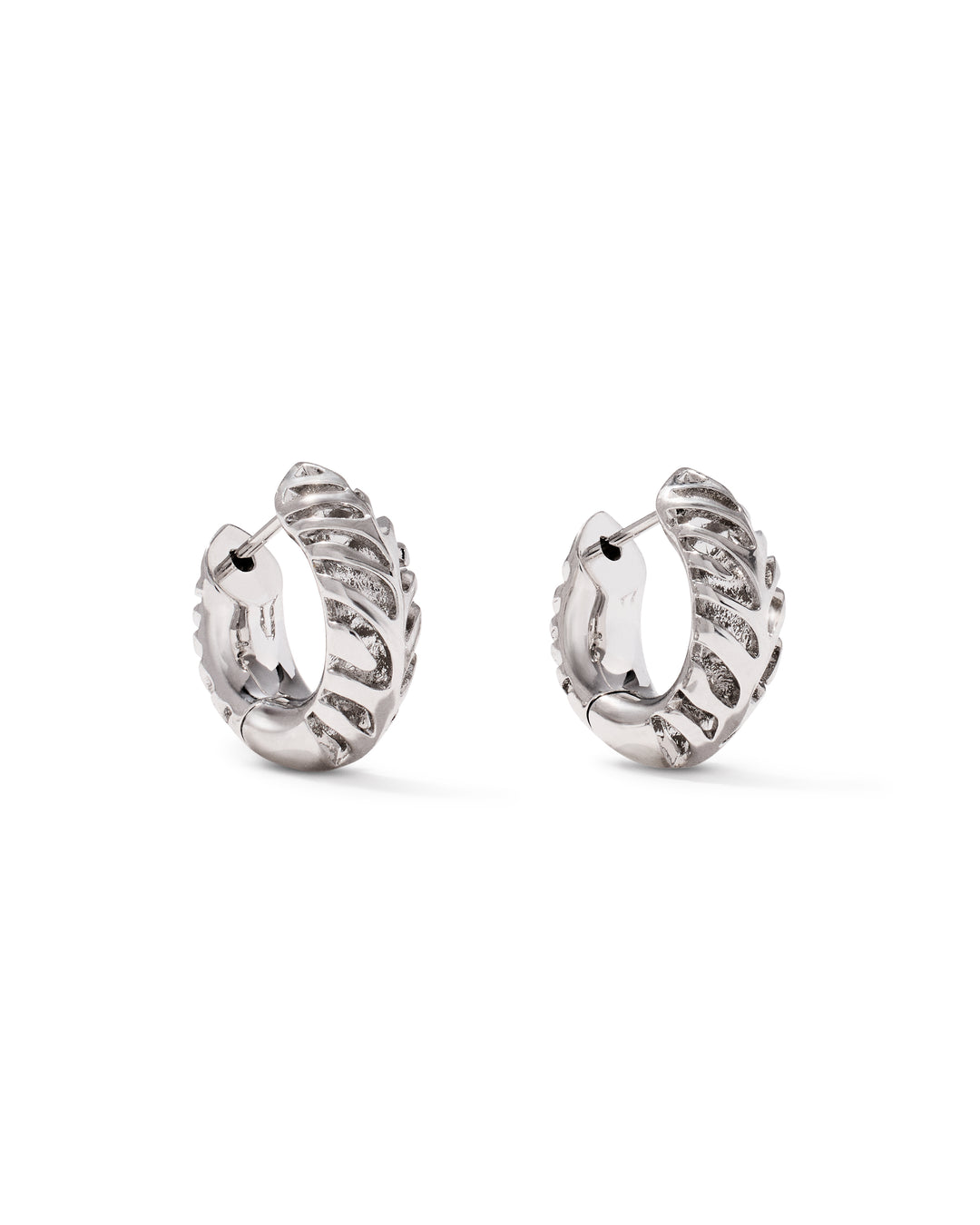 Kendra Scott Tiger Striped Mikki Huggie Earrings-01-Jewelry-Kendra Scott-Market Street Nest, Fashionable Clothing, Shoes and Home Décor Located in Mabank, TX