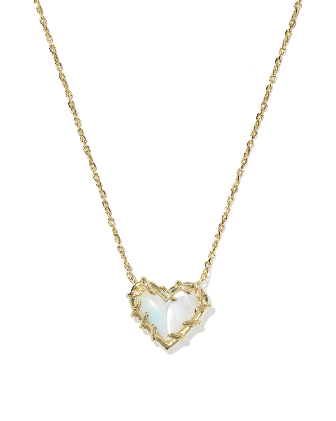 Kendra Scott x Dolly Parton Patchwork Ari Heart Pendant Necklace-01-Jewelry-Kendra Scott-Market Street Nest, Fashionable Clothing, Shoes and Home Décor Located in Mabank, TX