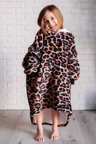 Kids Oversized Hoodie Blanket in Leopard-Layers-Ave Shops-Market Street Nest, Fashionable Clothing, Shoes and Home Décor Located in Mabank, TX