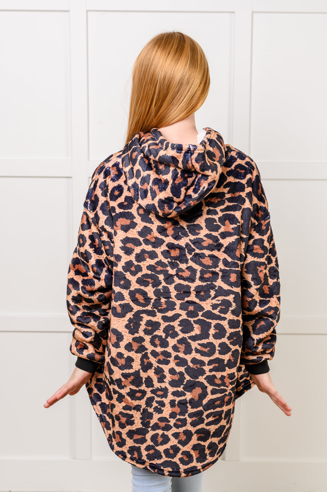 Kids Oversized Hoodie Blanket in Leopard-Layers-Ave Shops-Market Street Nest, Fashionable Clothing, Shoes and Home Décor Located in Mabank, TX