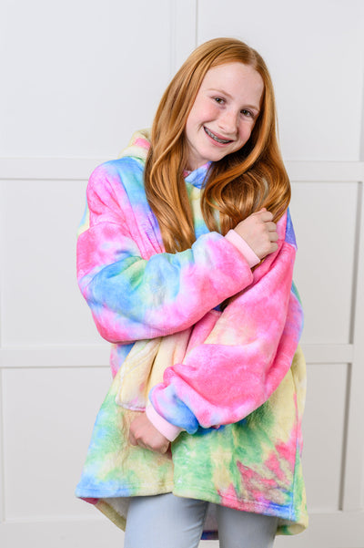 Kids Oversized Hoodie Blanket in Rainbow-Layers-Ave Shops-Market Street Nest, Fashionable Clothing, Shoes and Home Décor Located in Mabank, TX