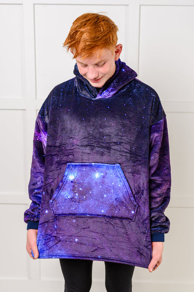 Kids Oversized Hoodie Blanket in Starry Sky-Layers-Ave Shops-Market Street Nest, Fashionable Clothing, Shoes and Home Décor Located in Mabank, TX