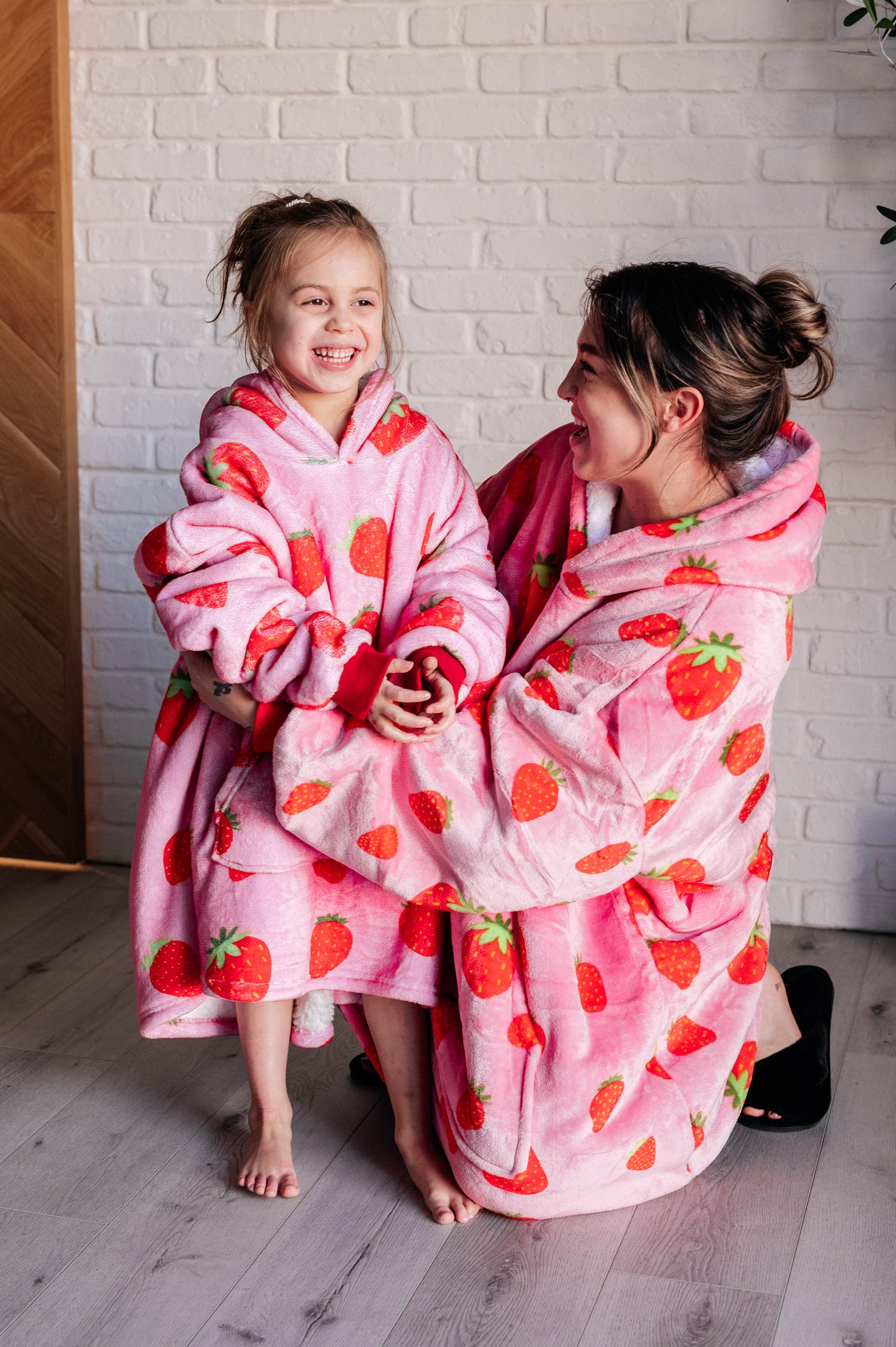 Kids Oversized Hoodie Blanket in Strawberry-Layers-Ave Shops-Market Street Nest, Fashionable Clothing, Shoes and Home Décor Located in Mabank, TX